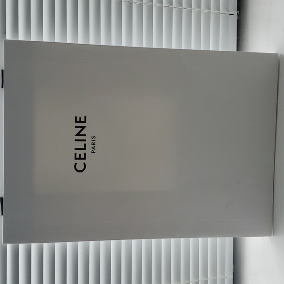 Celine Handbags - Celine white shopping bag